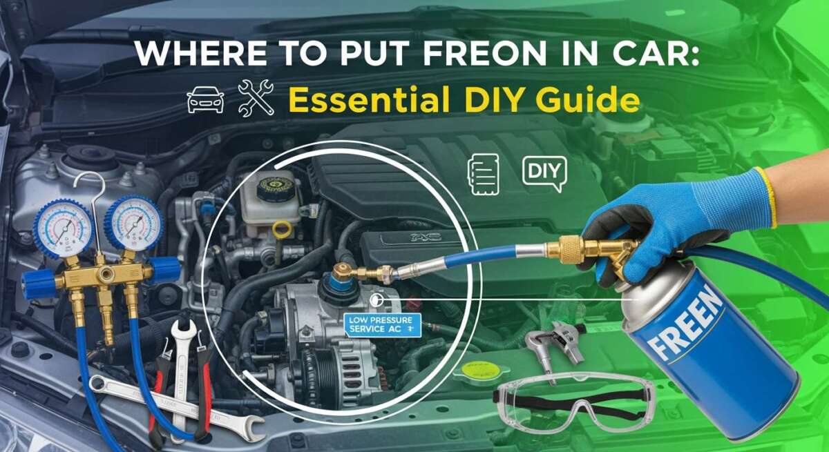 Where to Put Freon in Car